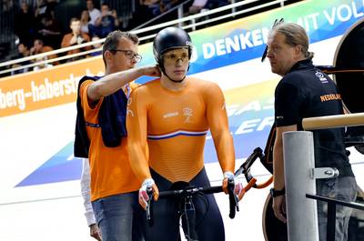 Lavreysen grijpt naast brons op sprint