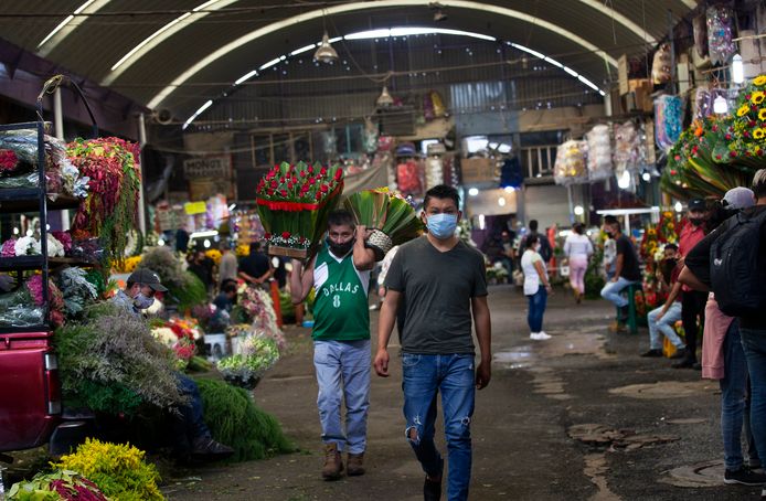 Een markt in Mexico-Stad