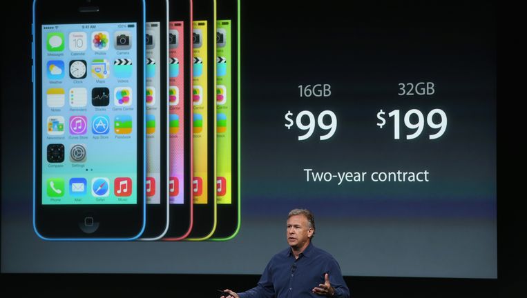 iphone 5 wordt vervangen door 5c en 5s