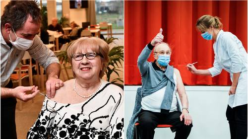 “Niks van gevoeld”: rusthuisbewoners blij en opgelucht na coronaprik