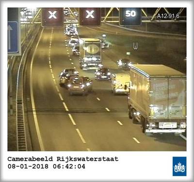 Ochtendspits vol ongelukken op A12