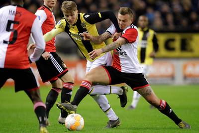 Vitesse en Feyenoord gelijk in boeiend, maar matig voetbalgevecht