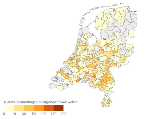 Coronakaart Hoeveel Nieuwe Besmettingen Waren Er De Afgelopen Twee Weken In Jouw Gemeente Zwolle Destentor Nl