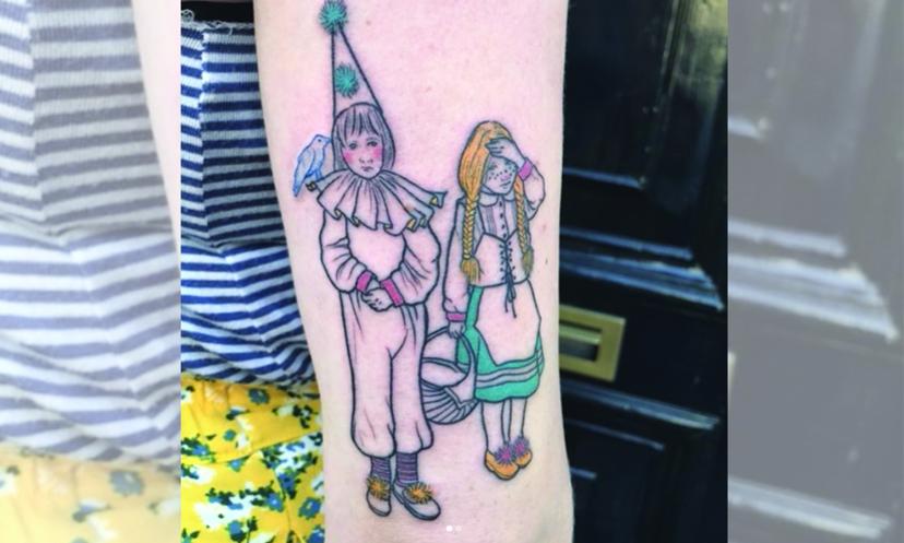 Bijzonder (gedurfd): Jelka van Houten laat foto van Carice op arm tatoeëren