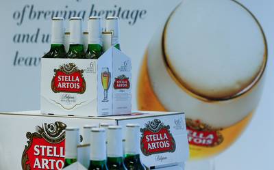 Stella Artois-bier bevat mogelijk glasstukjes