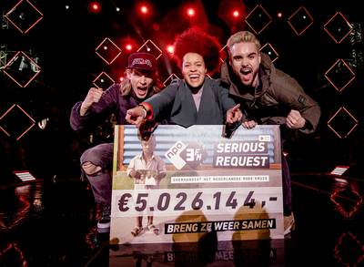 Serious Request 2017 levert ruim 5 miljoen op voor Rode Kruis