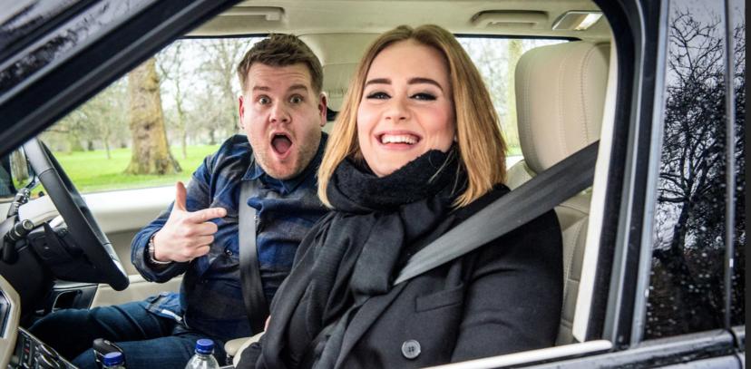 James Corden en Adele in Carpool Karaoke