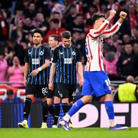 Club Brugge strandt na verdienstelijke eerste helft tegen Atlético Madrid en ligt uit de Champions League