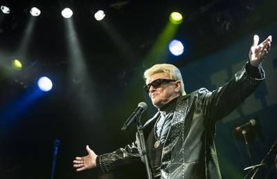Schlagerzanger Heino op hoofdpodium van Zwarte Cross