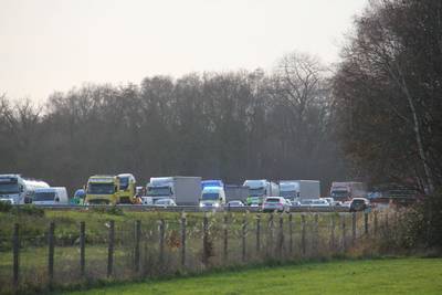 File na ongeval op A1 richting Hengelo