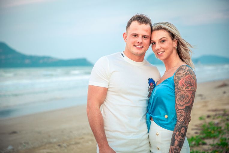 Gianni en Melissa in 'Temptation Island'