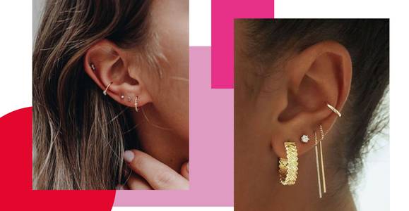 Niet elke piercing past bij elk oor: onze piercer legt uit hoe je de ‘curated ear’-trend toepast