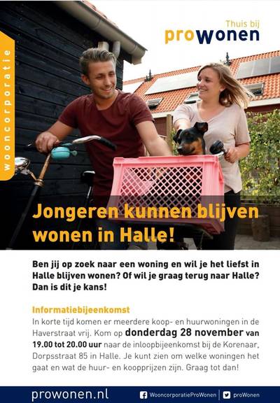 Jongeren uit het dorp gaan voor bij toewijzen van huizen in Halle