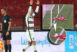 Ronaldo stapt woest van het veld na controverse met Makkelie en co