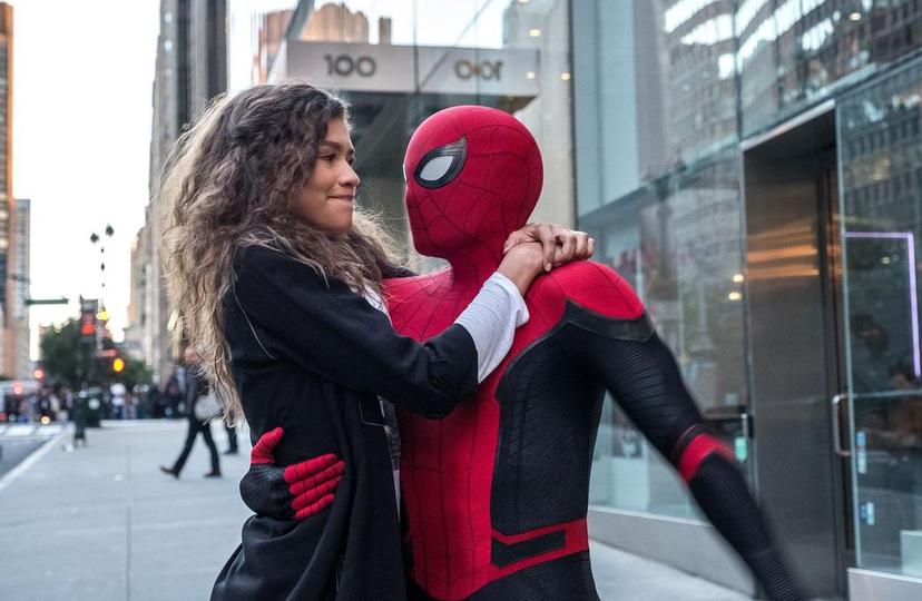 Zendaya en Tom Holland in Spider-Man