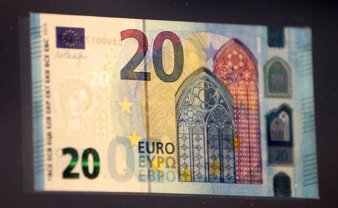 Een biljet van 20 euro