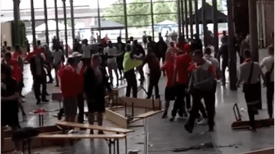 Tientallen supporters slaags na WK-wedstrijd Polen-Senegal in Antwerpen