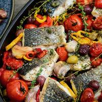 Zeebaars in de oven van Pascale Naessens