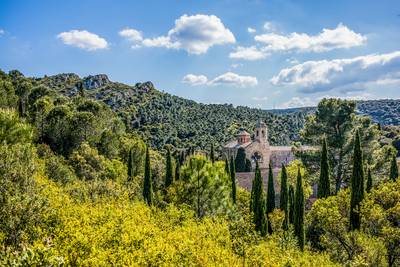 Het land achter het Franse strand