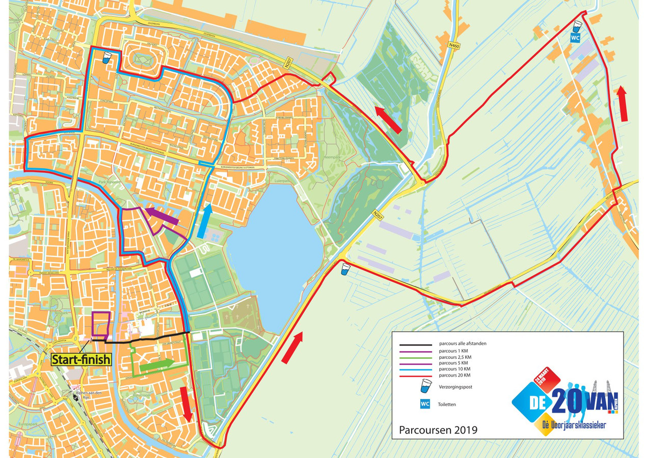 Alphen zondag moeilijk bereikbaar Foto AD.nl