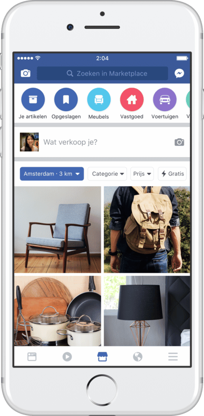 Facebook lanceert eigen 'rommelmarkt'