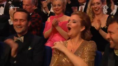 Actrice vat verlies bij Musical Awards weinig sportief op: ‘Godverdomme!’