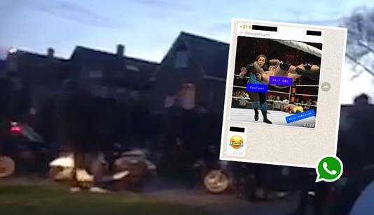 Het WhatsApp-bericht dat Soufyan kreeg doorgestuurd.