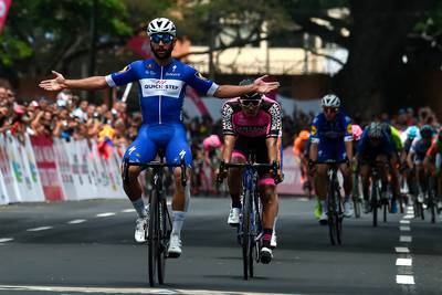 Gaviria laat snelle benen zien in eigen land