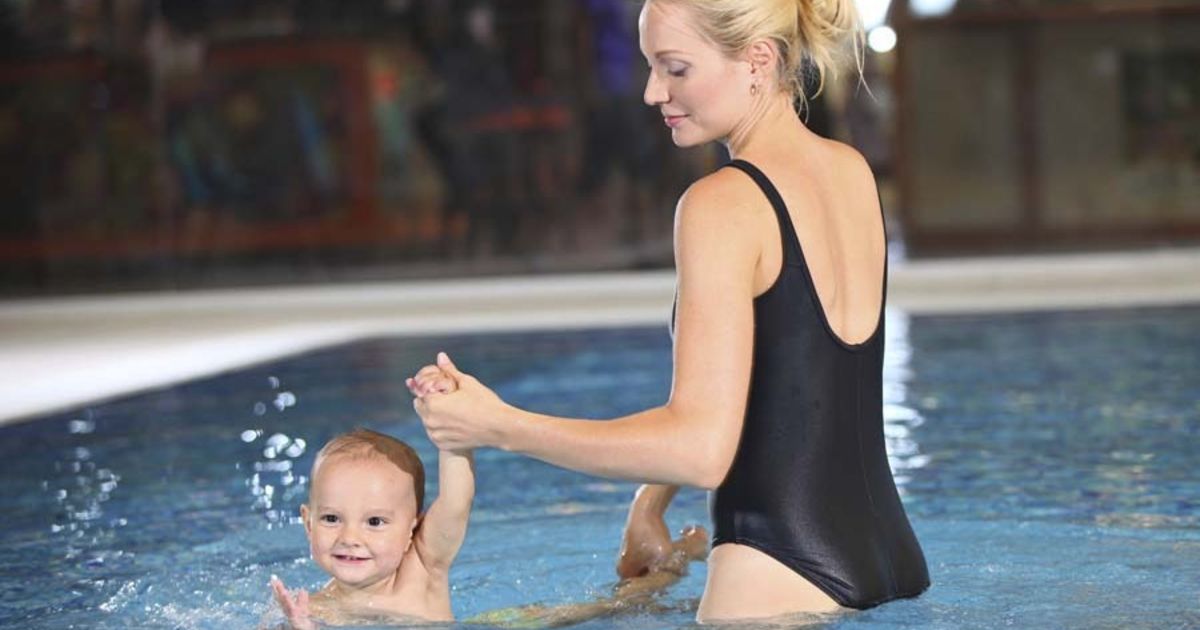 Mom wearing thong and son in pool cum fetish causes
