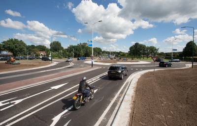 Snelheid omlaag op N233 bij Achterberg