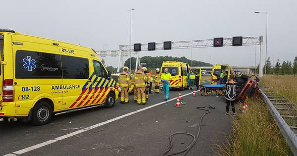 Vijf gewonden bij ongeval op A15