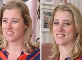 Zo geeft visagist Carmen een optische ooglift aan Ellie 