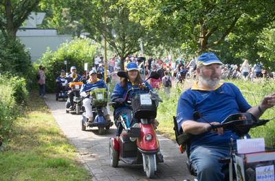 Scootmobielen weer present op avondvierdaagse