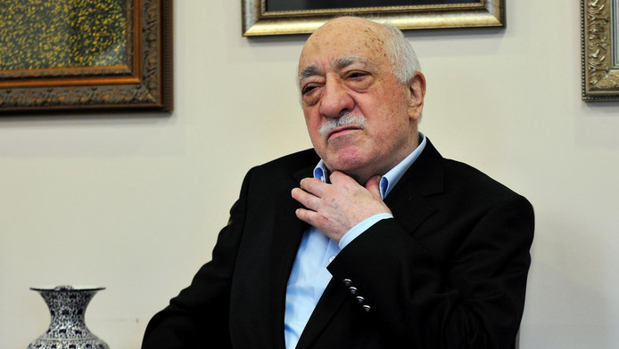 Fethullah Gülen in zijn woning in Amerika.