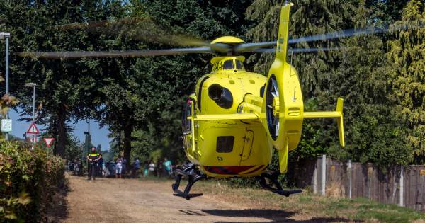 Fietser gewond bij ongeval in Raamsdonk, traumahelikoper opgeroepen