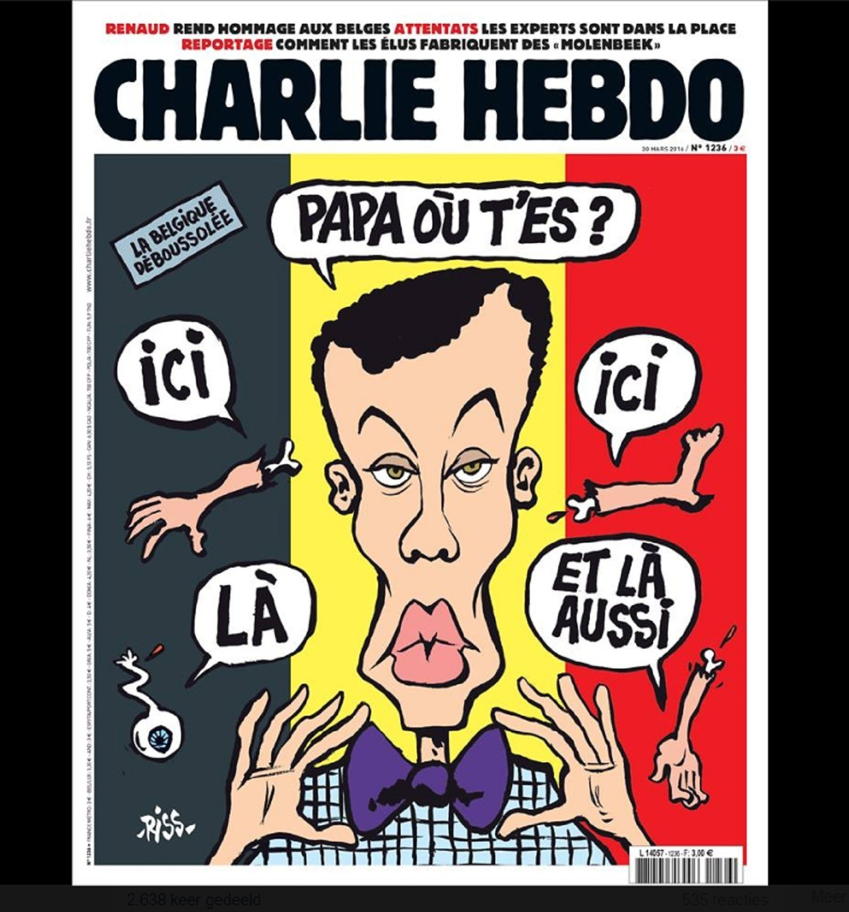 Charlie Hebdo komt met controversiële Belgische cover | De ...