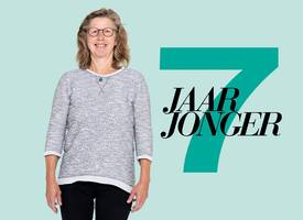 Nina (57) zegt dag tegen haar halflange, blond-grijze haren