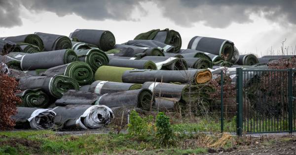Gedumpte kunstgrasmatten Velddriel en Hedel moeten weg, maar waarheen? - BD.nl